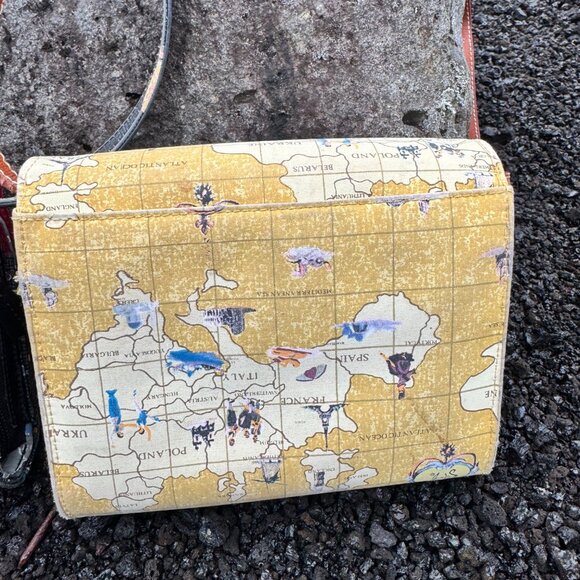 Set of 2 Sharif Signature Collection Map Crossbody Bag Bundle - Picture 7 of 17